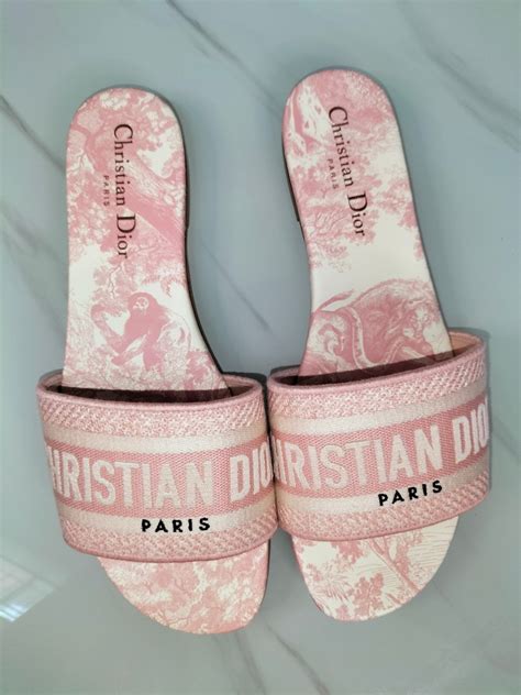 pink christian dior sandals